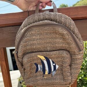 Vera Bradley Straw Backpack